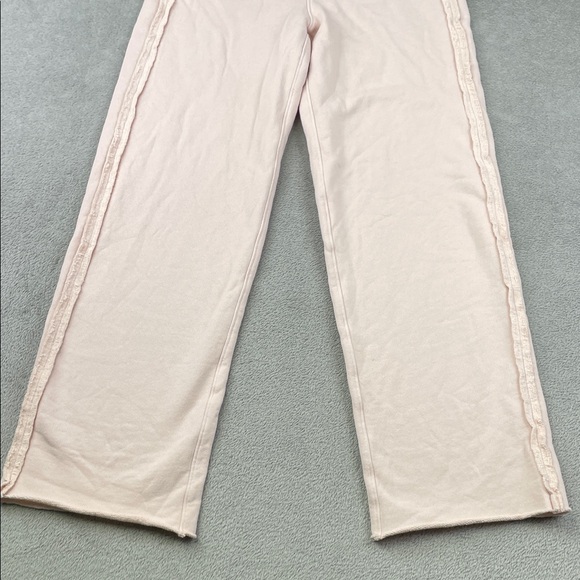 NEW Frank & Eileen XS 100% Cotton Bella Women's Pink Wide Leg Pants, Made in USA - Picture 3 of 12